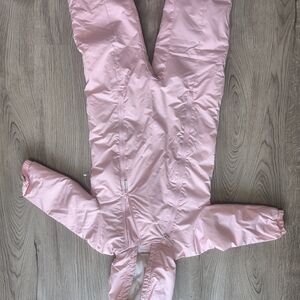 Pink Hooded Snowsuit